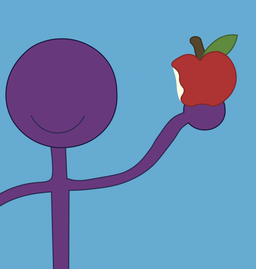 The fallen apple